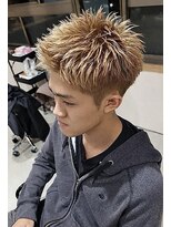 メンズサロン アネロ 名駅(Men's salon anhelo)&nbsp;スパイキーショート×ハイトーン×ツーブロック