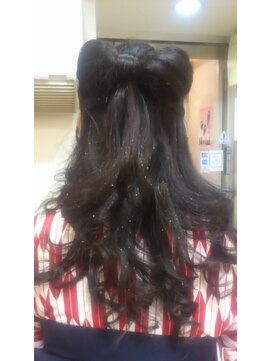 ヨシユキコンディショニング ハーフアップリボンスタイル♡