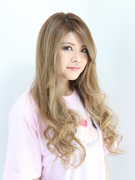 サーク(Sark) ミルクティーベージュ×バレイヤージュ