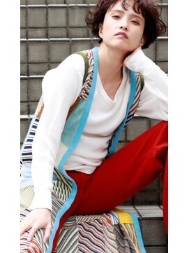 リブロ 三軒茶屋(LIBRO) ヒッピー×ボブパーマ