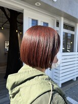 ルチオ(Lucio) 20代、30代、40代おすすめナチュラル内巻きボブ！ピンクカラー