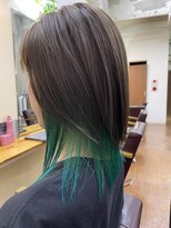 キャラシャローネ お台場(CharaChalone)&nbsp;インナーカラーグリーン/ウルフ/アッシュカラー