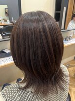 アルター(aL ter)&nbsp;［黒髪/グレーベージュ/レイヤーロング/前髪パーマ］