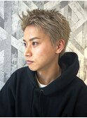 ベリショスパイキーショートべリーショートアップバングメンズ