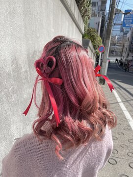 エムタニグチミュー(MTANIGUCHI Mieux) ヘアアレンジ/ヘアセット/ハーフツイン/ハートハーフツイン