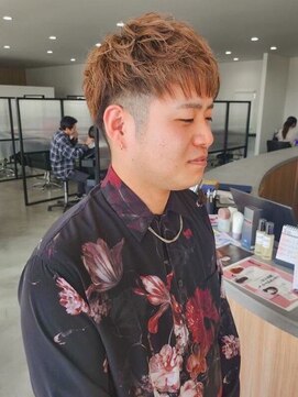 フープヘアー(HOOP.HAIR) メンズメッシュカラー/ベージュブラウンカラー