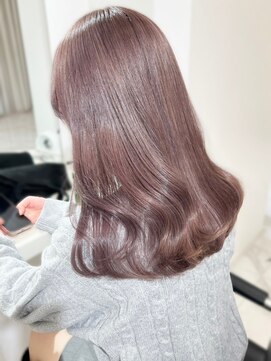 ランテルディ 渋谷(LANTERDIT) 透け感　ベージュカラー　透明感カラー　艶カラー　ミディアム