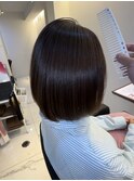 ボブ×やわらか髪質改善ストレート