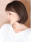 40代50代小顔前髪イメチェンアンブレラカラーショートボブ