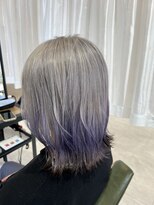 トリムバイエンヴィ(tlim by ENVY)&nbsp;エンドカラー　シルバー × パープル&ブラック