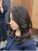 セミロング 大人レイヤー