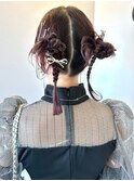 【ChaoMICHI yu-ka】ツインお団子　カチモリヘア　ヘアセット