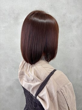 ルシードスタイルビギン(LUCIDO STYLE BEGIN) つやボブ髪質改善暖色系カラー