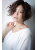 モッズヘア 越谷(mod's hair) くすみベージュ抜け感外ハネ小顔かきあげショートv越谷20代30代
