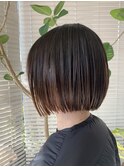 脱白髪染めグレイヘア白髪ぼかしハイライトチョコレートブラウン