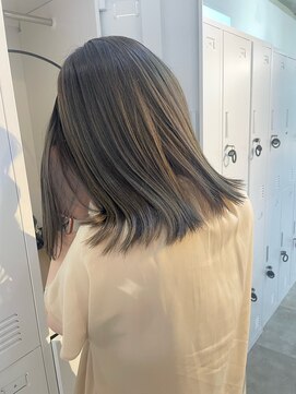 メゾンアクア 表参道(Maison ACQUA) ◎ブリーチなしカラーメルティーカラーオリーブベージュ