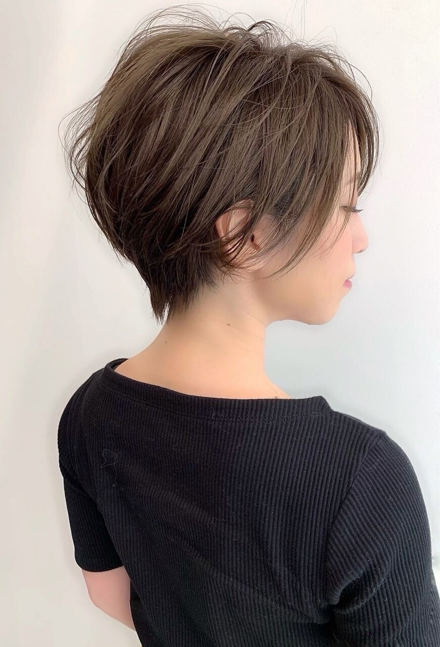 似合わせショート/フェザーショート/細めハイライト