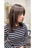 ブリーチなしカラー/グレージュ/20代30代