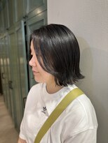 ヘアサロン ナノ(hair salon nano)&nbsp;ショート/ミディアム/切りっぱなしボブ/ストレート/20代/30代