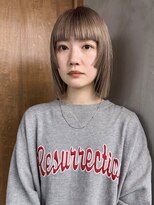 シキ 渋谷(siki)&nbsp;ベージュカラー/ブリーチなしダブルカラー/赤 み消し/渋谷/原宿