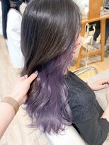 ネオリーブ チロル 横浜西口店(Neolive CiroL.)&nbsp;シアーパープル/インナーカラー/ハイライトカラー【横浜】k