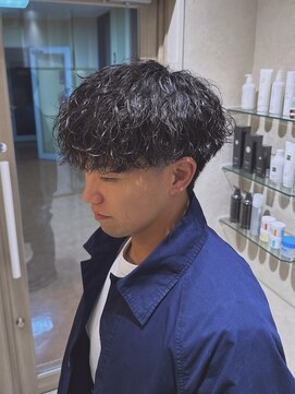 アレアル 広島並木通り店(ALEAR) 波巻きパーマ/メンズパーマ/波巻きスパイラル/ツーブロック