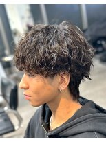 フィフス 渋谷(fifth)&nbsp;渋谷ルーズパーマシャドウパーマ波巻きパーマメンズミディアム