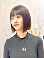 ロンドルピナス 小倉(Lond Lupinus) 黒髪カタログ/オリーブグレー/ココアベージュ/小顔に見せるヘア