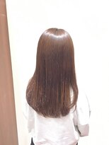 アクセ 暖色系カラー透け感モテ髪マロンベージュフレンチガーリー