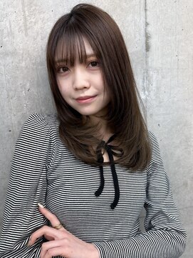 ガーデン 渋谷(GARDEN) 美髪ワンカールレイヤーミディアムシースルーバングヘア