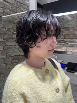 ザザ ZA/ZA 目白 ウルフパーマ♪ショートカット/目白美容室