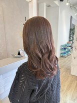 ジュエ ヘアー デザイン(Jue hair design)&nbsp;夏先取りオレンジブラウン/イルミナカラー/ワンカラー/知立/20代