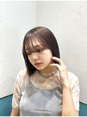 レイヤーボブ/ミルクティーベージュ/髪質改善/顔周り/立川