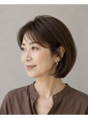 【満足度No.1*感動イノアカラー】白髪ぼかし×大人ショートボブ
