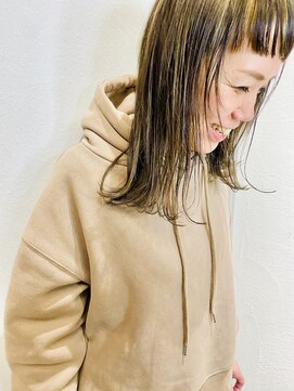 マッシュ チャヤマチ(MASHU chayamachi) ハイライトローライト混ぜ混ぜカラー