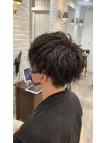 アリーズ シブヤ(ALLYS shibuya)&nbsp;ランダムパーマ 束感ショート  韓国マッシュ ツーブロック