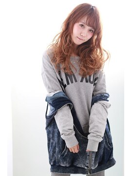 アディクト 東陽町西口(addict) 小顔厚めバング＿美髪メルティチョコレート＿ロング［東陽町］