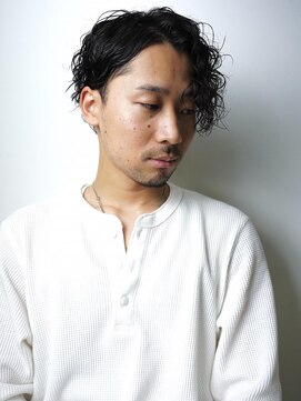 ワンワンオー バーバーショップ 博多店(@110 BARBER SHOP) ミディアムウェイバー