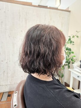 ジャンプ アズ 加古川店(JUMP×Az) やや前下がりのボブパーマ