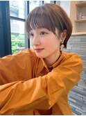 パーマショートボブ20代30代40代50代大人可愛い前下がり表参道