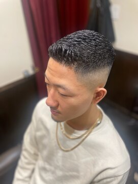 ヒロギンザバーバーショップ 神楽坂店(HIRO GINZA BARBER SHOP) スキンフェード×濡れパン