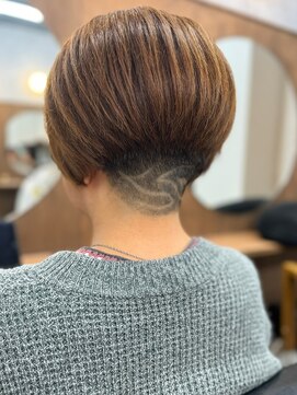 リッチ 菊名店(Rich) 刈り上げ　ショートボブ　艶感　ナチュラルブラウンカラー