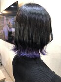 ブラック×ラピスラズリ 裾カラー