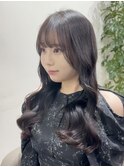 コテ巻き風韓国風パーマ