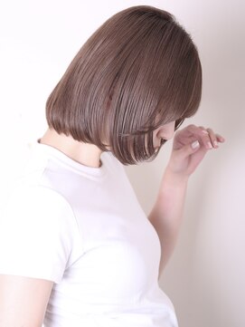 ヨファ ヘアー 芦屋店(YOFA hair) デザインカラーレイヤーカットウェットヘアオリーブベージュ0706
