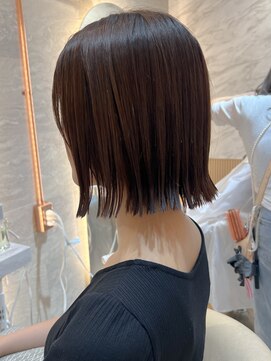 ロンド エスポワール 錦糸町(Lond espoir) 【北澤華】オリーブベージュウェットヘアボブ/縮毛矯正