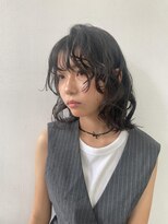 アオ(AO。)&nbsp;レイヤーカット/ニュアンスパーマ/顔まわりレイヤー