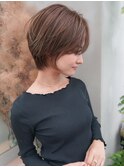 【GEEKS渋谷】くびれショート/冬カラー/ショコラグレージュ/小顔