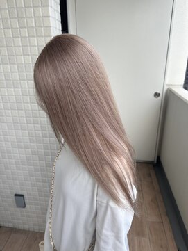 ユウル 横浜(juhl.) ミルクティーグレージュカラーケアブリーチダブルカラー/横浜駅