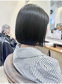 横浜タッセルボブショートボブ顔周りレイヤーカット韓国30代40代